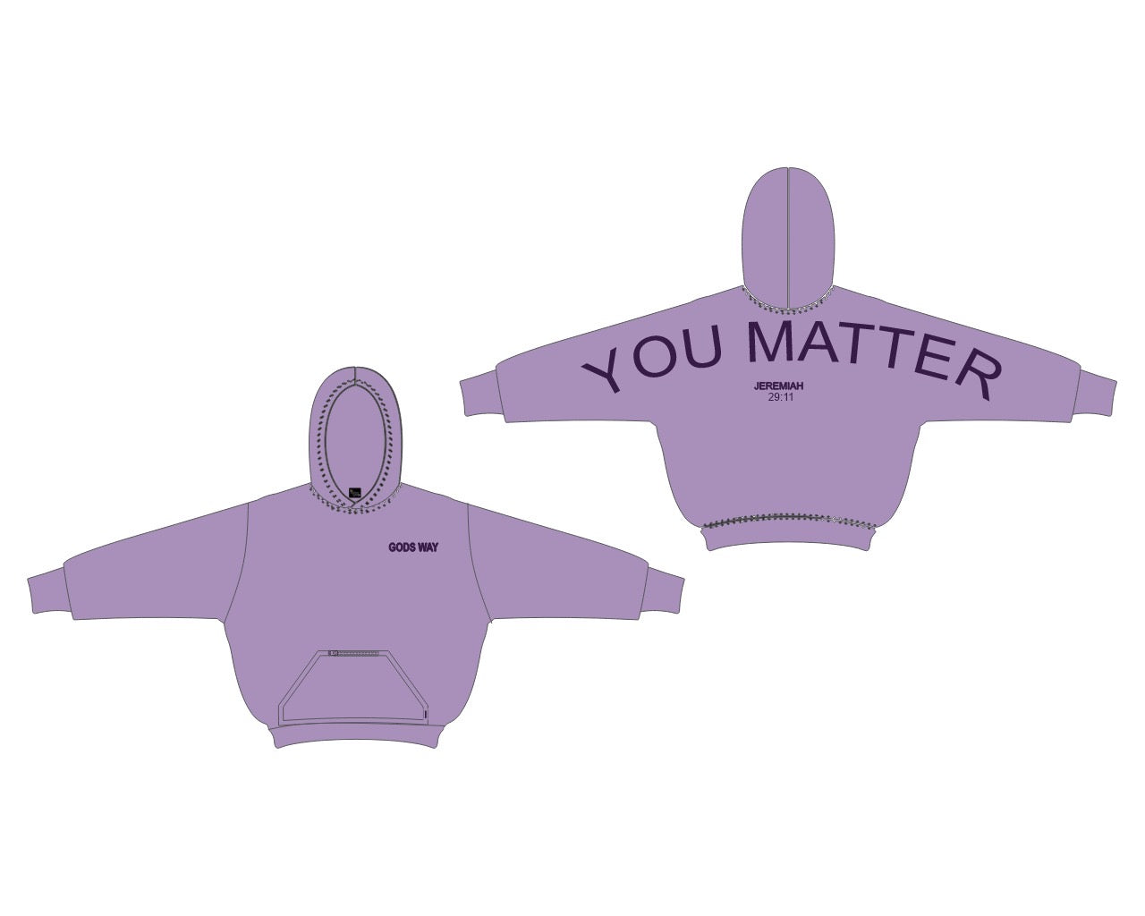 GODS WAY “YOU MATTER” HOODIE