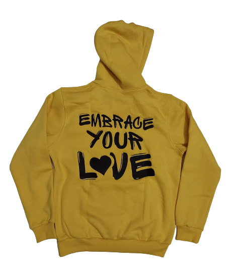 “Taxi” Yellow & Black Positive Love Hoodie