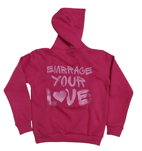 “Pink lemonade” Pink Positive Love Hoodie