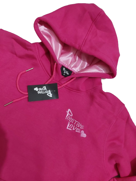 “Pink lemonade” Pink Positive Love Hoodie