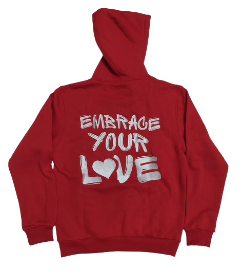 "Red Dot" Positive Love Hoodie