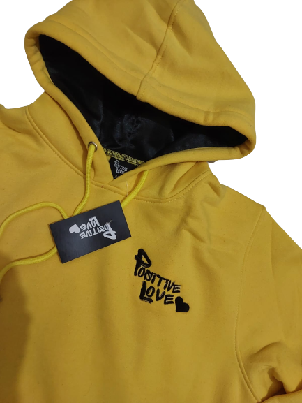 “Taxi” Yellow & Black Positive Love Hoodie